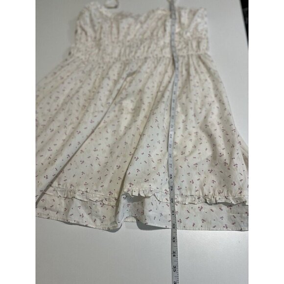 Free People Gabby Mini Dress Floral Smocked Large New Boho Festival Hippie - Picture 10 of 11